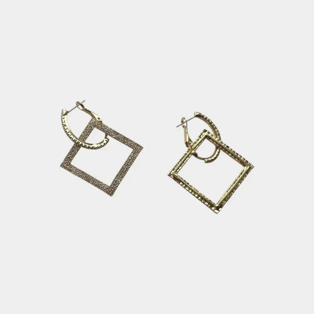Square Dangle Night Out Earring - Picture 8 of 8